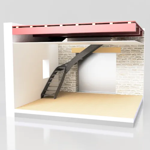 Escalier quart tournant sans soudure